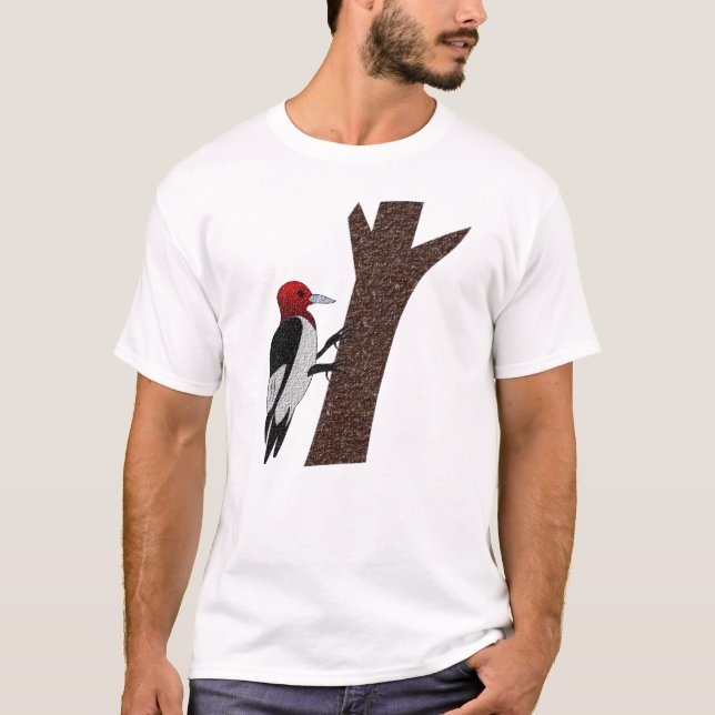 Red Headed Woodpecker T-Shirt (Vorderseite)
