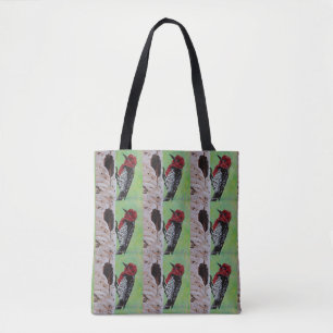 Red Headed Woodpecker Tote Bag Tasche