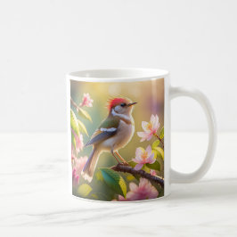 Red Header Buff Chested Warbler Fantasy Bird Kaffeetasse