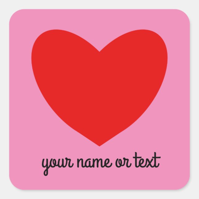 Red Heart #1 Stickers (Vorderseite)