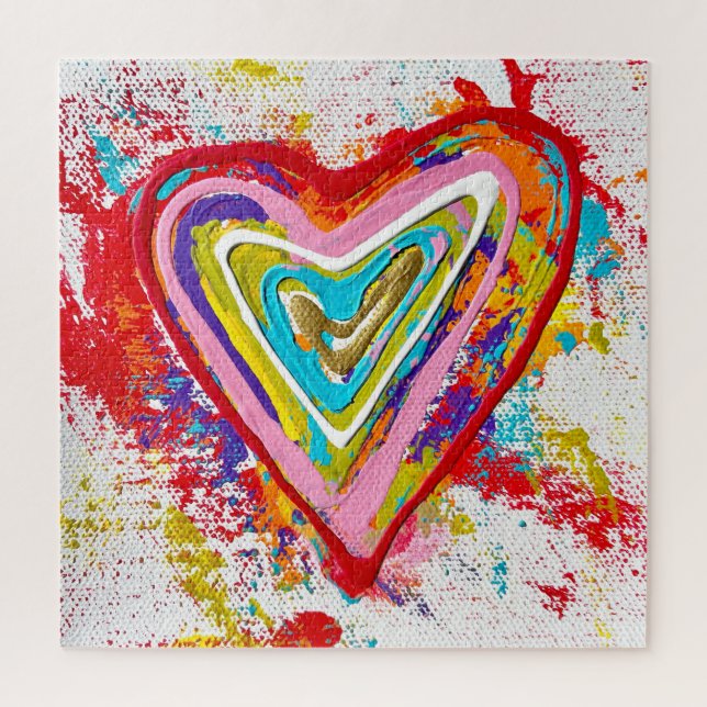 Red Heart 20 x 20 Puzzle (Vertikal)