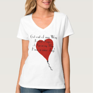 Red Heart Balloon Sprichwort Shirt