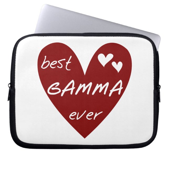 Red Heart Best Gamma Ever Geschenke Laptopschutzhülle (Vorderseite)