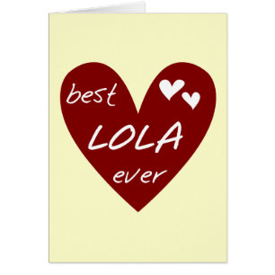 Red Heart Best Lola Ever T - Shirt und Geschenke