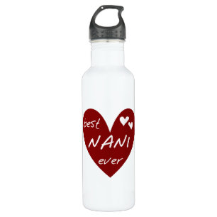 Red Heart Best Nani Ever Liberty Trinkflasche