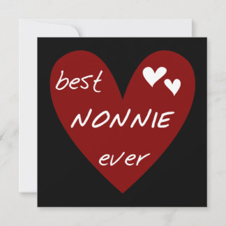 Red Heart Best Nonnie Ever T - Shirt und Geschenke