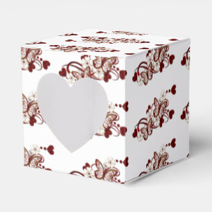 Red Heart Butterfells Pattern Herz-Gefälligkeit Bo Geschenkschachtel