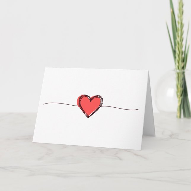 Red Heart Card Karte (Vorderseite)