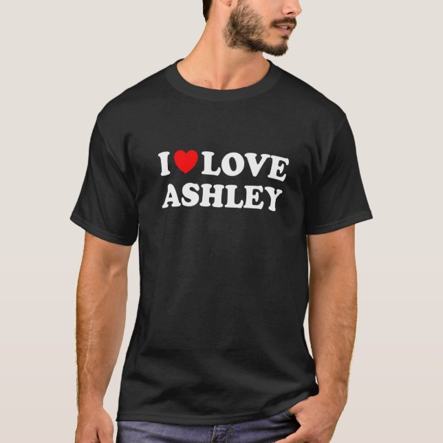 Red Heart I Liebe Ashley T-Shirt (Vorderseite)