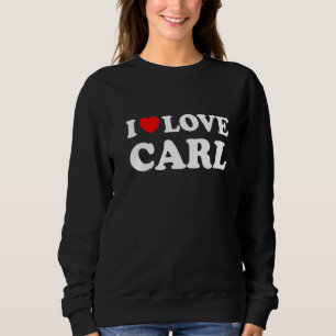 Red Heart I Liebe Carl Sweatshirt
