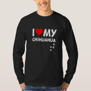 Red Heart I Liebe My Chihuahua T-Shirt