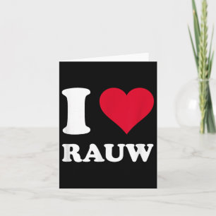 Red Heart I Liebe Rauw Karte