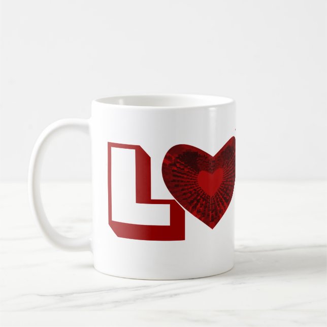Red Heart Kaffeetasse (Links)