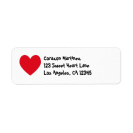 Red Heart Label
