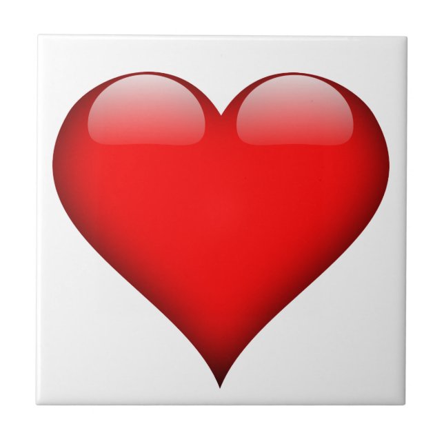 Red Heart Liebe Fliese (Vorderseite)