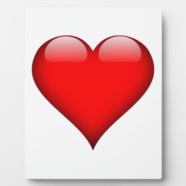Red Heart Liebe Fotoplatte (Vorderseite)