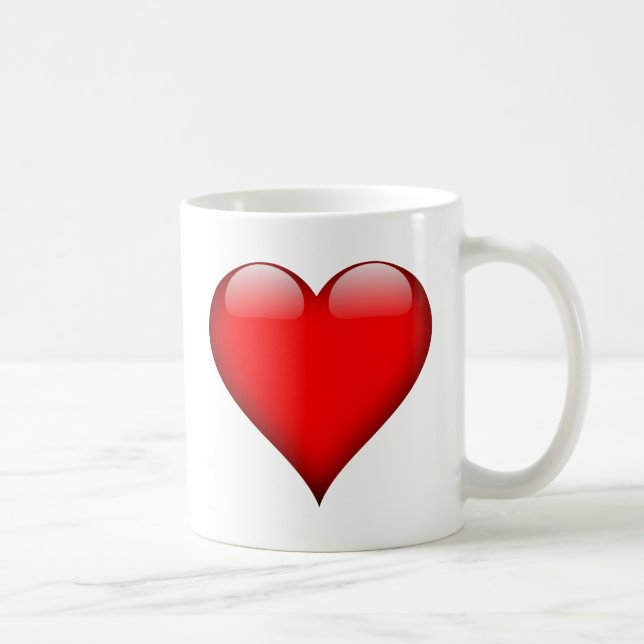 Red Heart Liebe Kaffeetasse (Rechts)