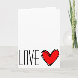 Red Heart LIEBE Karte