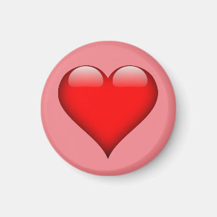 Red Heart Liebe Magnet