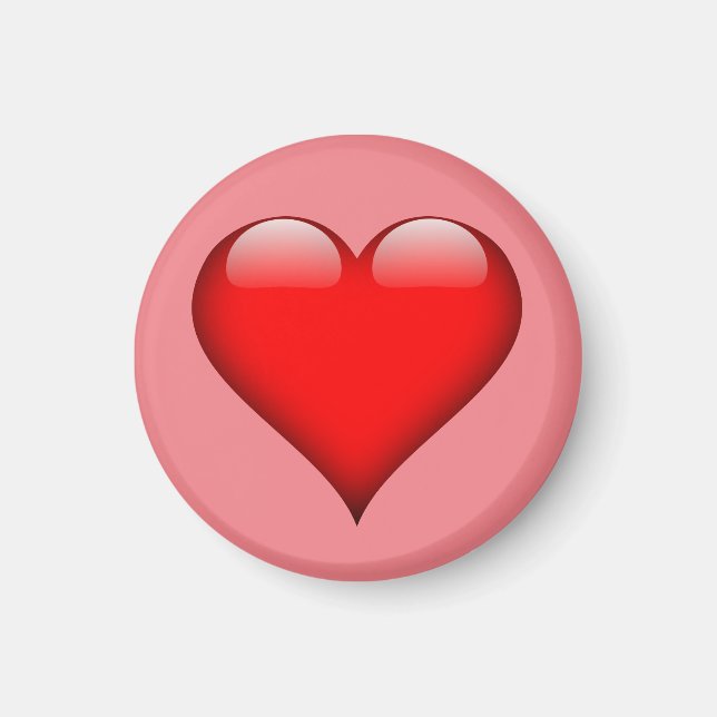Red Heart Liebe Magnet (Vorne)