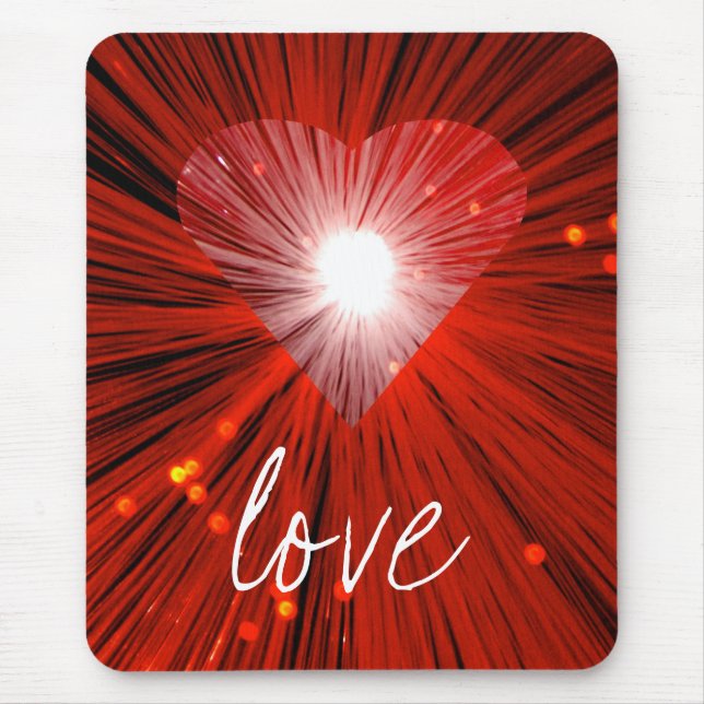Red Heart 'Liebe' Mousepad (Vorne)