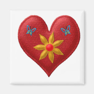 RED HEART Locker Magnete, Kühlschrank Magnet
