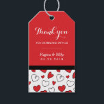 Red Heart Pattern Liebe Doodles Wedding Gift Tags Geschenkanhänger<br><div class="desc">Niedliche Doodles des Herzmusters. Danke an Ihre Gäste mit etwas süßer Liebe. Ein buntes Design Geschenketikett für Hochzeit,  Verlobungsfeier,  Jubiläum,  Brautparty,  Geburtstagsfeier oder Babydusche. Passen Sie das Tag für jeden besondere Anlass an. Mit Muster auf der Rückseite.</div>