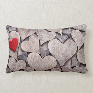 Red heart pillow. Valentines day presents. Lendenkissen