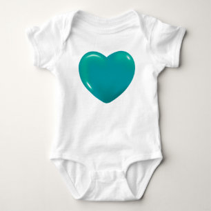 Red Heart Post It Notes Baby Strampler