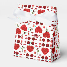 Red heart red flowers garden chic floral foliage