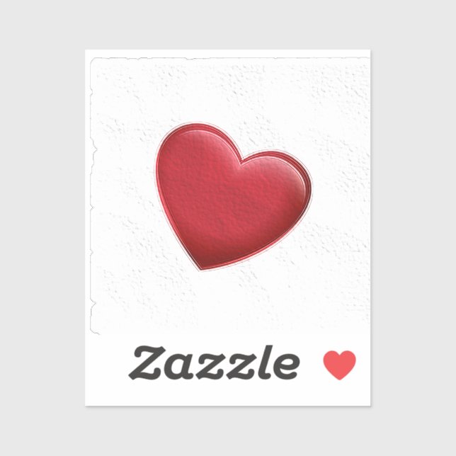 Red Heart Trendy Liebe Wedding Aufkleber (Blatt)