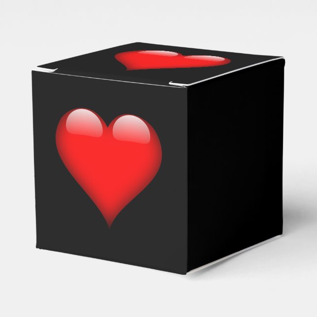 Red Heart Trendy Liebe Wedding Geschenkschachtel (Vorderseite)