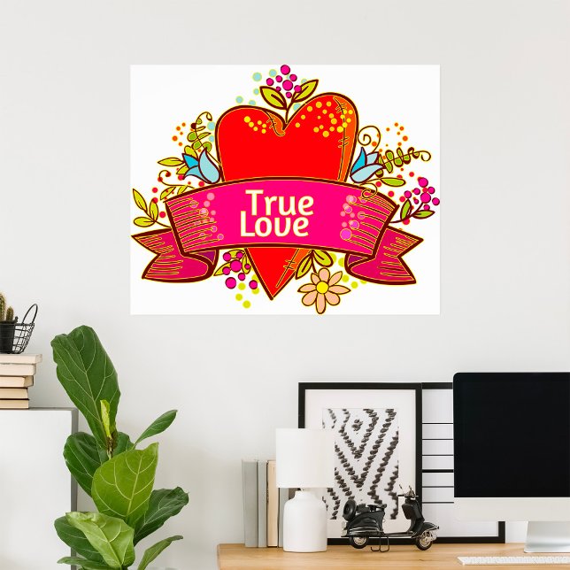 Red Heart True Love Poster (Von Creator hochgeladen)