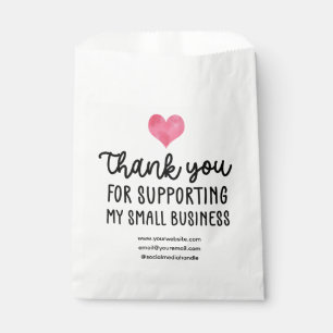 Red Heart Vielen Dank, dass Sie kleine Unternehmen Geschenktütchen