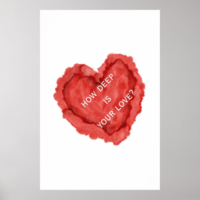 Red Heart wie tief ist deine Liebe? Poster (Vorne)
