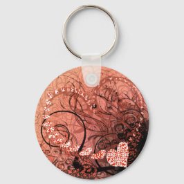 Red Heart Wirbel Schlüsselanhänger