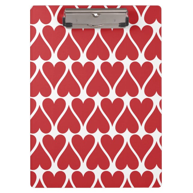 Red Hearts anpassen Klemmbrett (Vorderseite)