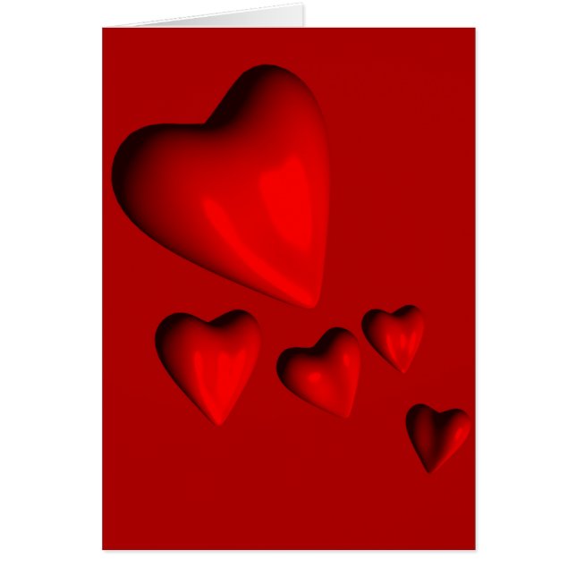 Red Hearts Card (Vorne)