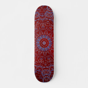 Red Hearts et Blue Lace Skateboard