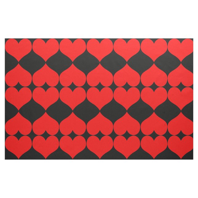 Red Hearts Fabric Stoff (Fat Quarter (45,7 x 55,9 cm))