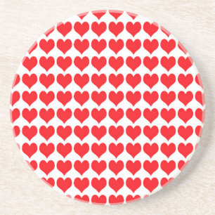 Red Hearts Getränkeuntersetzer