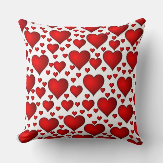 Red Hearts Kissen (Vorderseite)