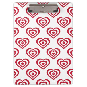 Red Hearts Klemmbrett