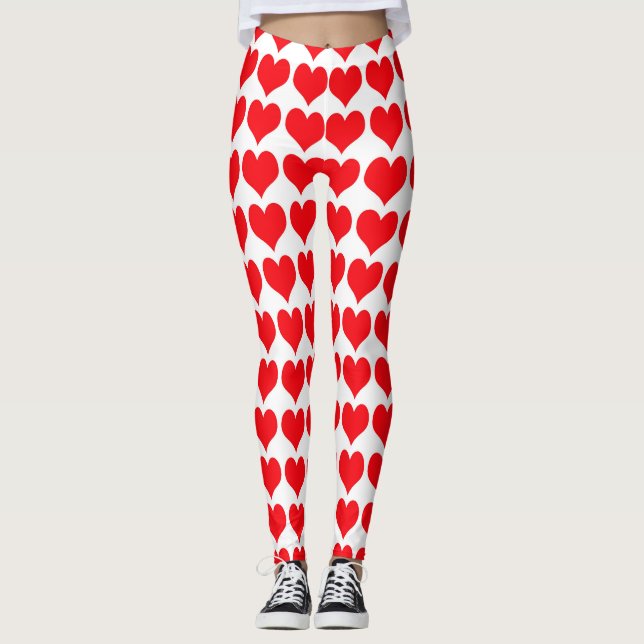 Red Hearts Leggings (Vorderseite)