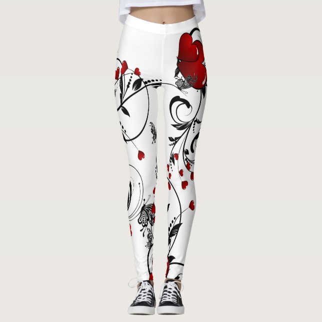 Red Hearts Leggings (Vorderseite)