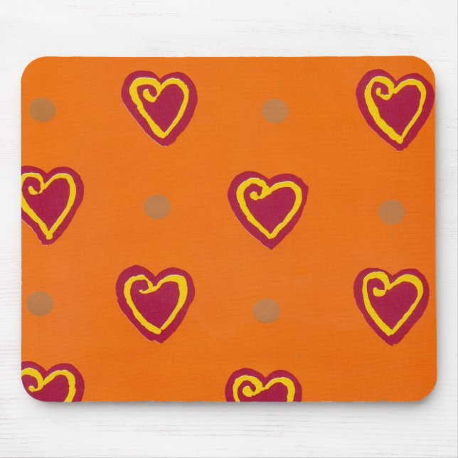Red Hearts Mousepad (Vorne)