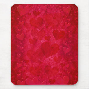 Red Hearts Mousepad
