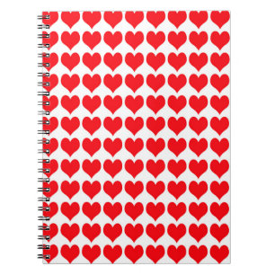 Red Hearts Notizblock