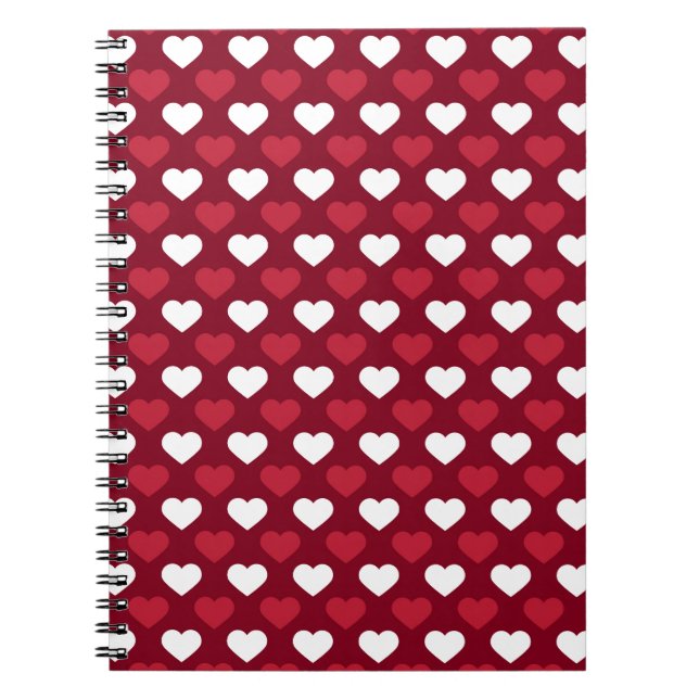 Red Hearts Notizblock (Vorderseite)