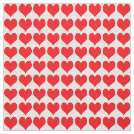 Red Hearts Pattern Stoff